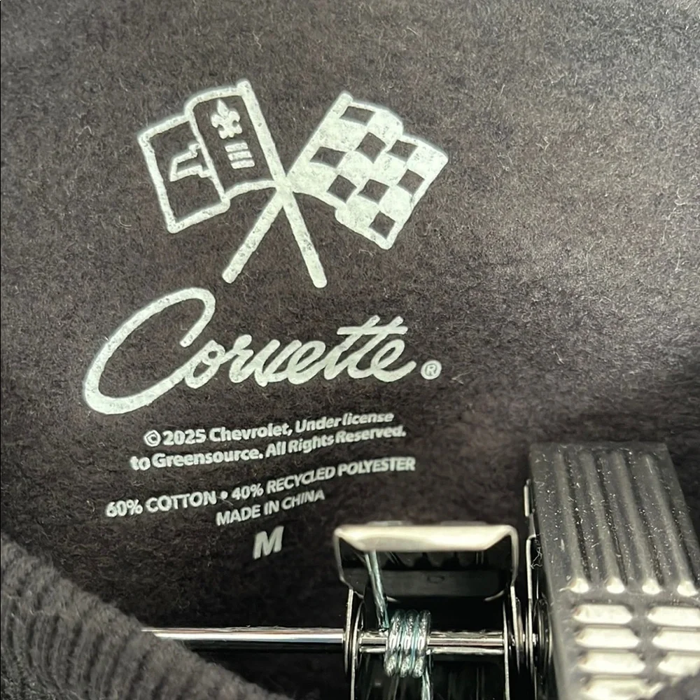 Women's Licensed Chevy Corvette Crewneck Sweatshirt Size M